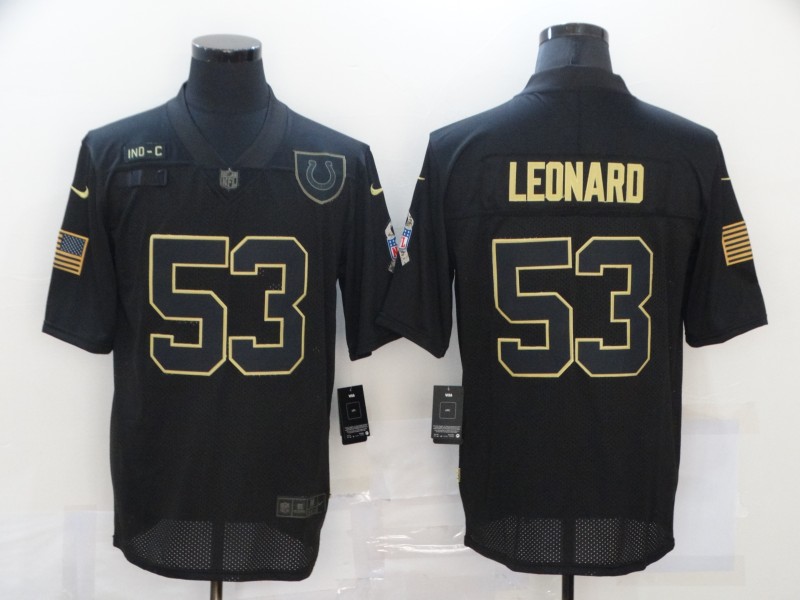 Men's Indianapolis Colts Darius Leonard #53 Black Jersey